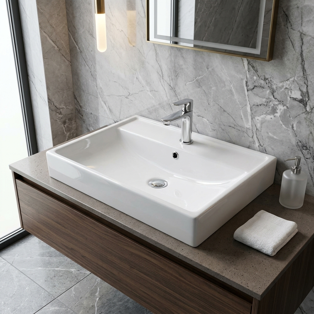 One-Piece Vanity Top Basins