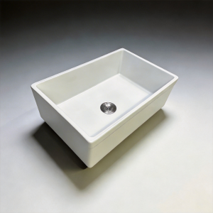 30-inch White Fireclay Single Bowl  Farmhouse/Apron-Front Kitchen Sink