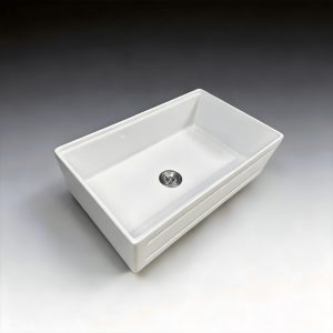 TAITAO 33-Inch Fireclay Workstation Farmhouse Sink, Single Bowl Apron-Front Kitchen Sink-S332014H