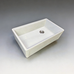 30 and 33-inch Fireclay Single Bowl  Farmhouse/Apron-Front Kitchen Sink  With Integrated Workstation Ledge